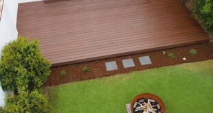 backyard design with deck