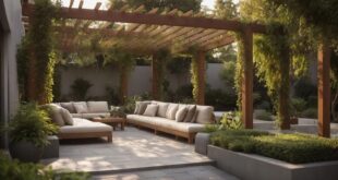 backyard design rectangle