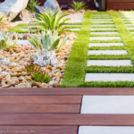 backyard design turf