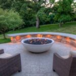 backyard design concrete