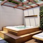 backyard design jacuzzi