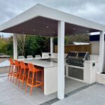 backyard design outdoor kitchen