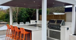 backyard design outdoor kitchen