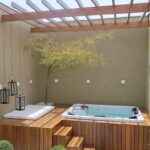 backyard design jacuzzi