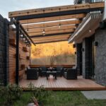 backyard design pergola