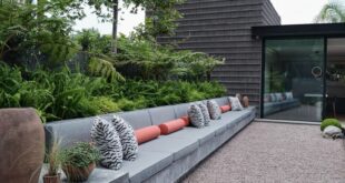 backyard design retaining wall