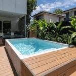 backyard design above ground pool