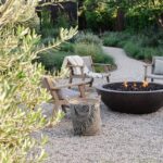 backyard design with fire pit