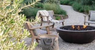 backyard design with fire pit