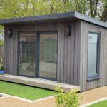 backyard design with shed