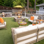 backyard design turf