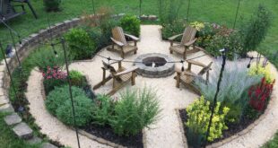 backyard design fire pit