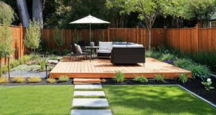 backyard design with deck