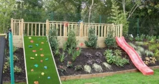 sloped backyard landscaping