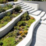 sloped backyard landscaping