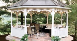 backyard design with gazebo