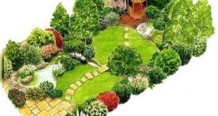 backyard design layout rectangle