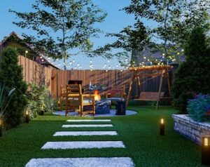 Garden Design ,backyard Design ,landscape Design ,garden Rendering .