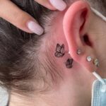 behind the ear tattoo ideas