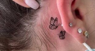 behind the ear tattoo ideas