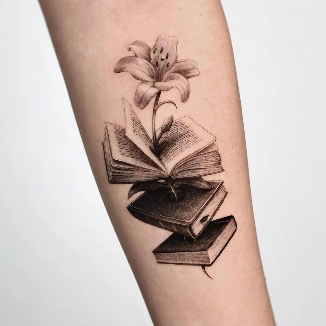 Unique Book Tattoo Designs for Literature Lovers