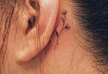 behind the ear tattoo ideas