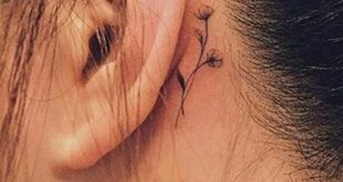 behind the ear tattoo ideas