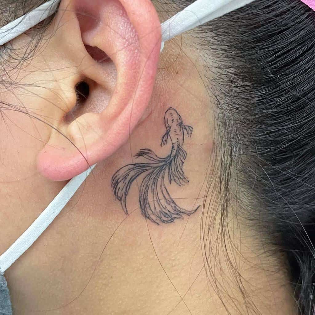 tattoo behind ear