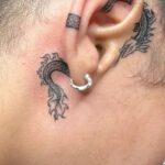 behind the ear tattoo ideas