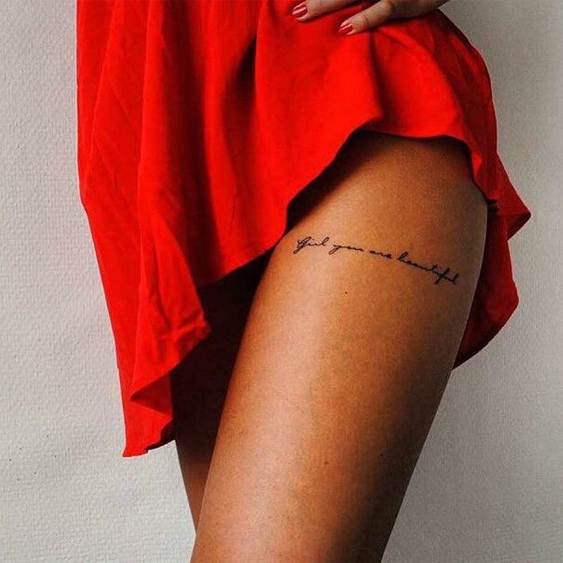 tattoo on leg