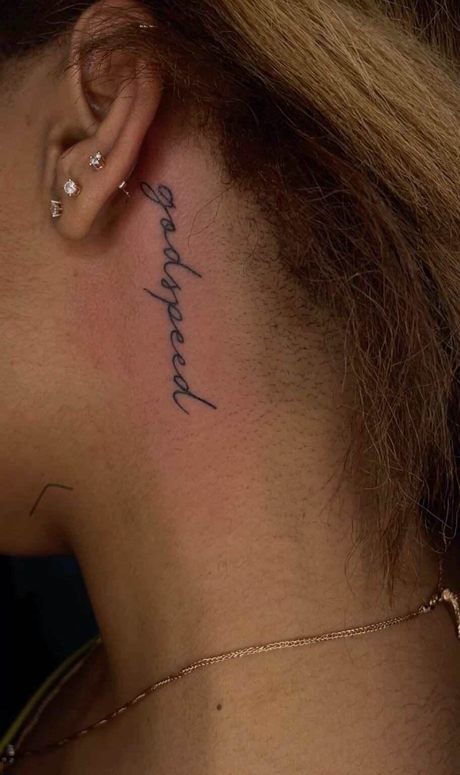 tattoo behind ear