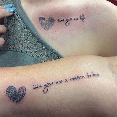 mother daughter tattoos