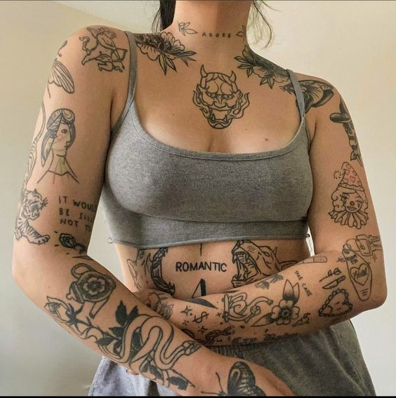 patchwork tattoo ideas