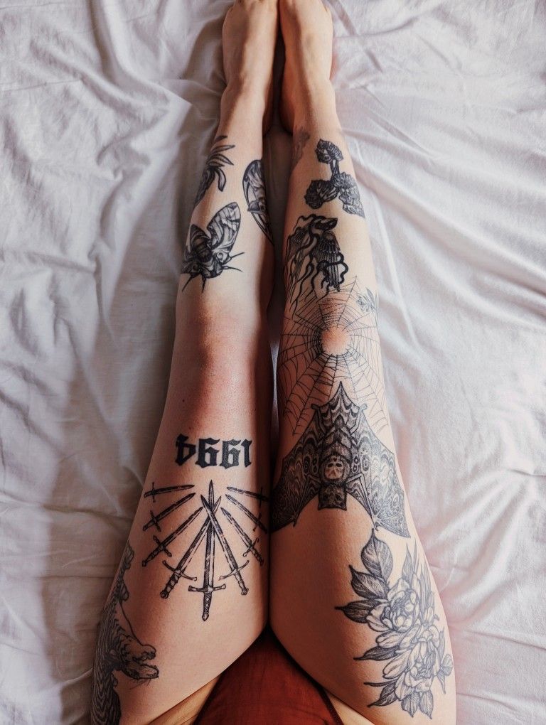 leg tattoos women