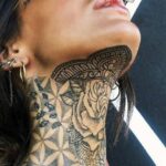 neck tattoos women