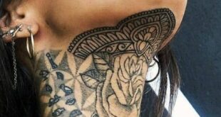 neck tattoos women