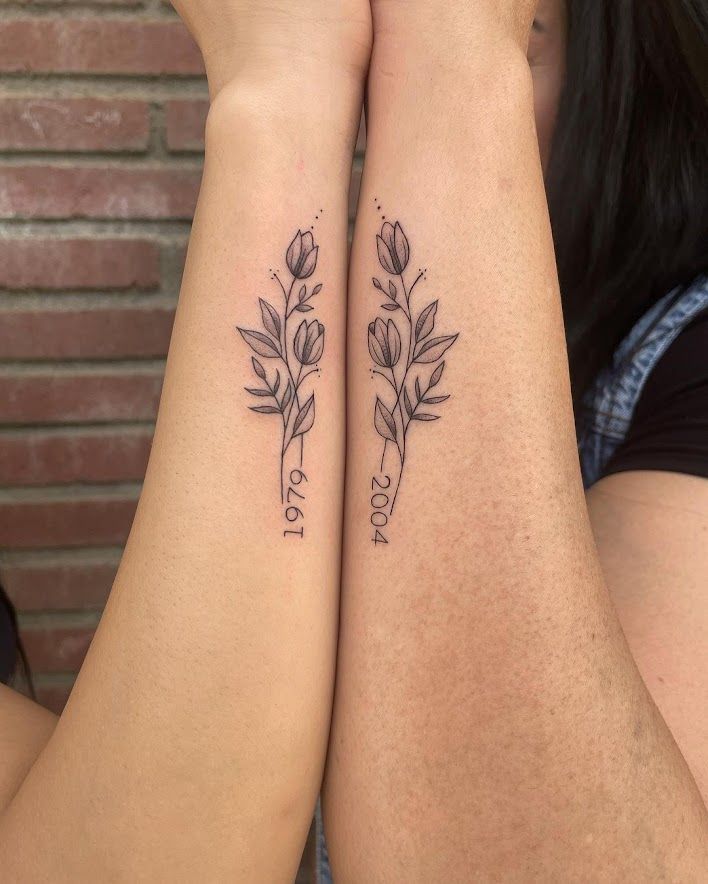 mother daughter tattoos