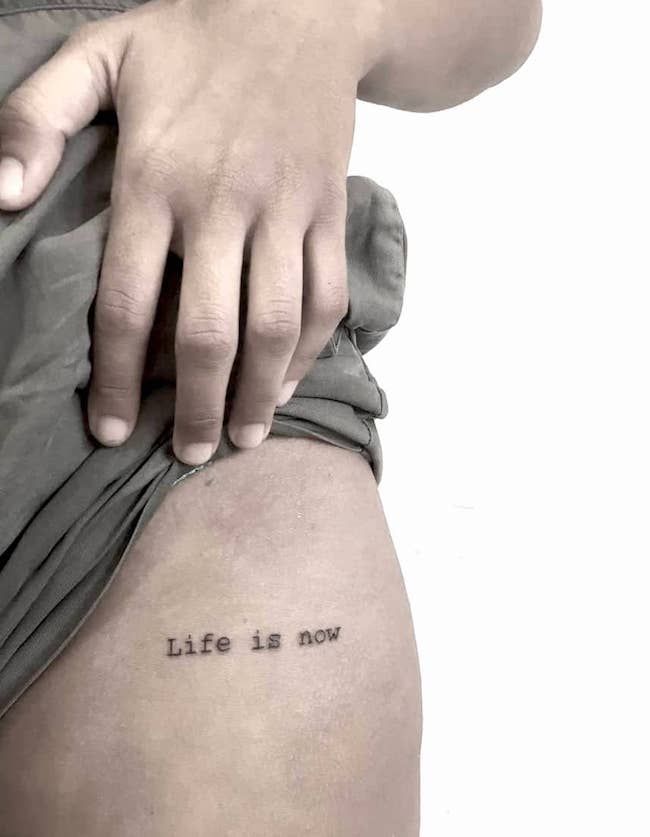 tattoo quotes about life