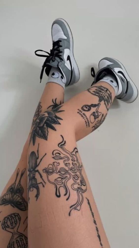 tattoo on leg