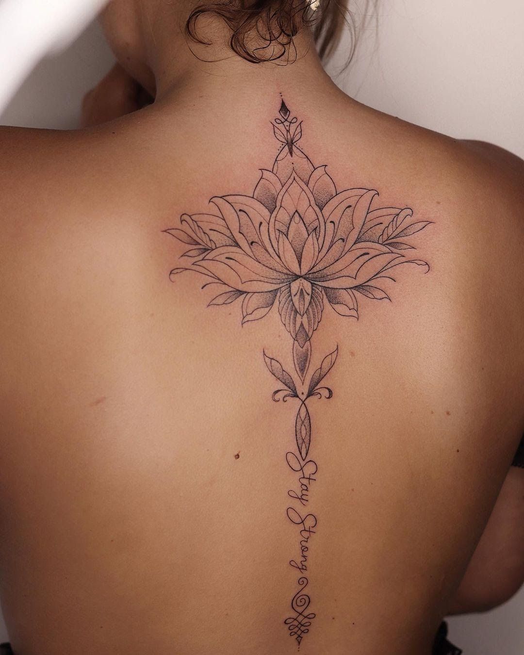 back tattoo women