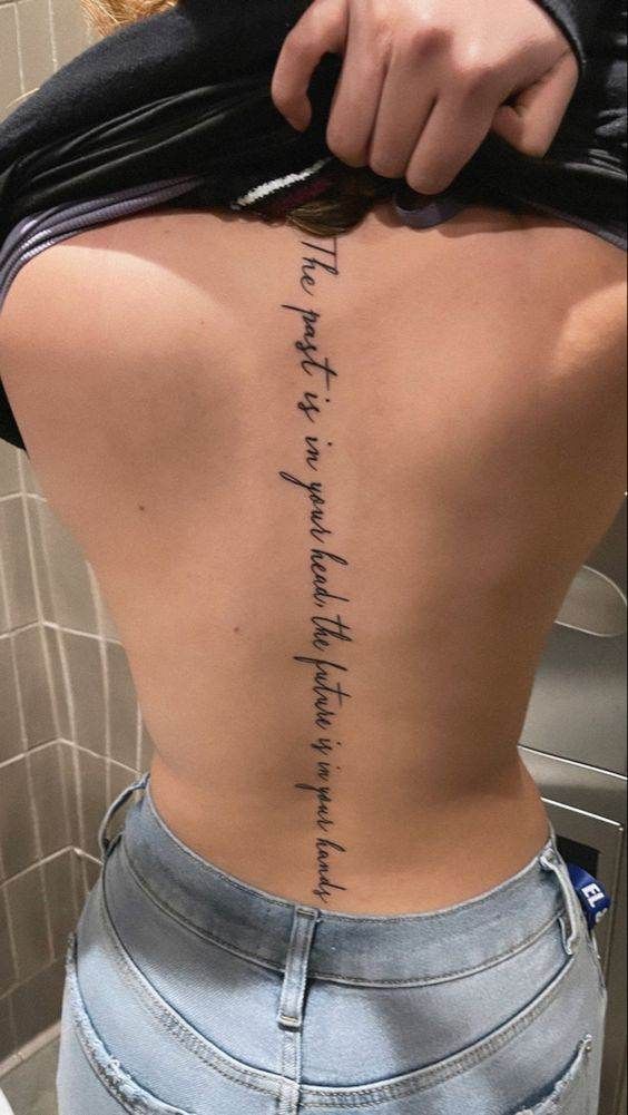 spine tattoos for women