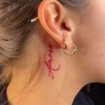 tattoo behind ear