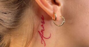 tattoo behind ear