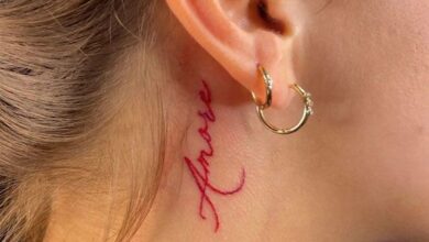 tattoo behind ear
