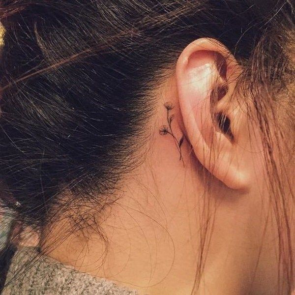 tattoo behind ear