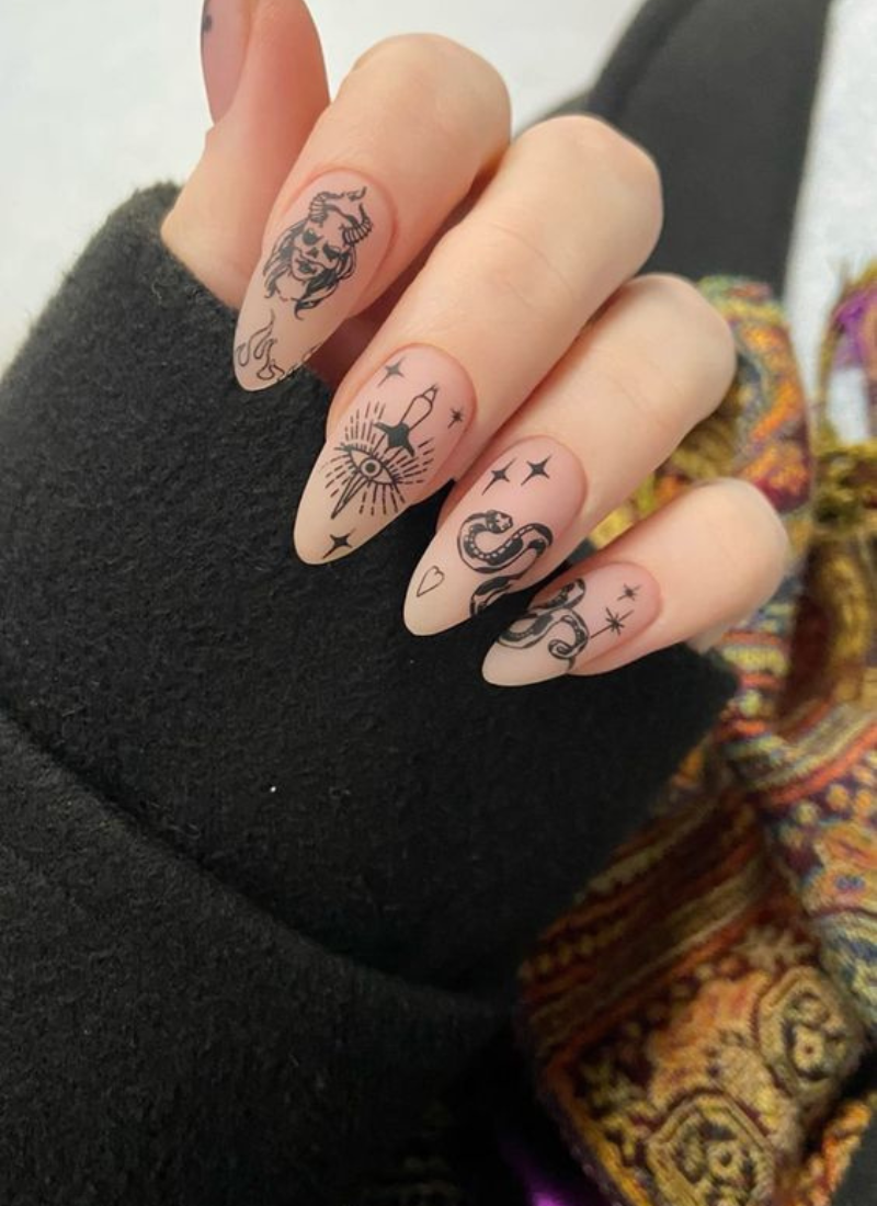 tattoo nails