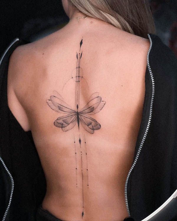 back tattoo women