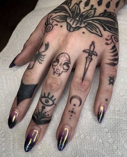 hand tattoos