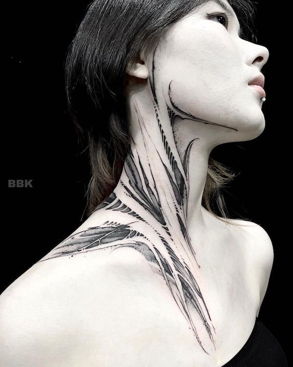 neck tattoo