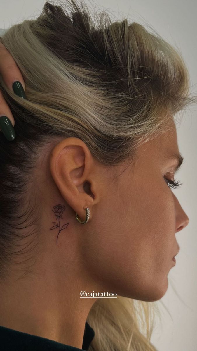 tattoo behind ear